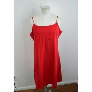 Patagonia Large Water Girl Dress Red Spaghetti Straps Y2K Built In Bra
